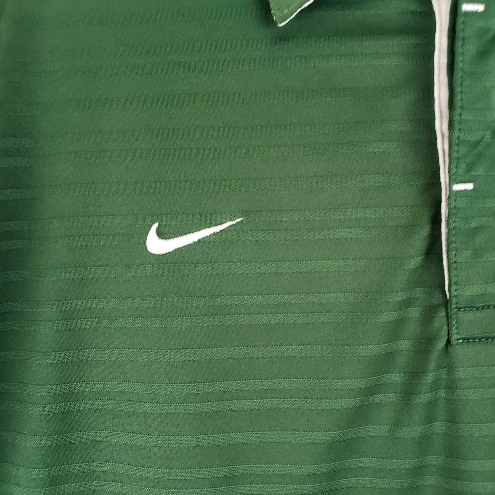 Michigan State Spartans Nike Polo Shirt Mens XL Green NCAA Collegiate NCAA Golf